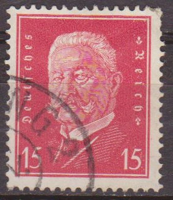 Alemania 1928 Scott 374 Sello º Presidente Paul Von Hindenburg 15 Deutsches Reich Allemagne Duitsland Germania Germany Alemagne Deutschland